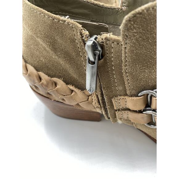 Sam Edelman Posey Women's Boots Booties Ankle Harness Suede Taupe Western Sz 8.5 - Picture 8 of 11